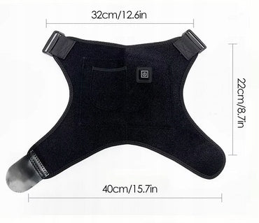 Electric Heated Shoulder Orthosis USB Heated Shoulder Wrap Color black