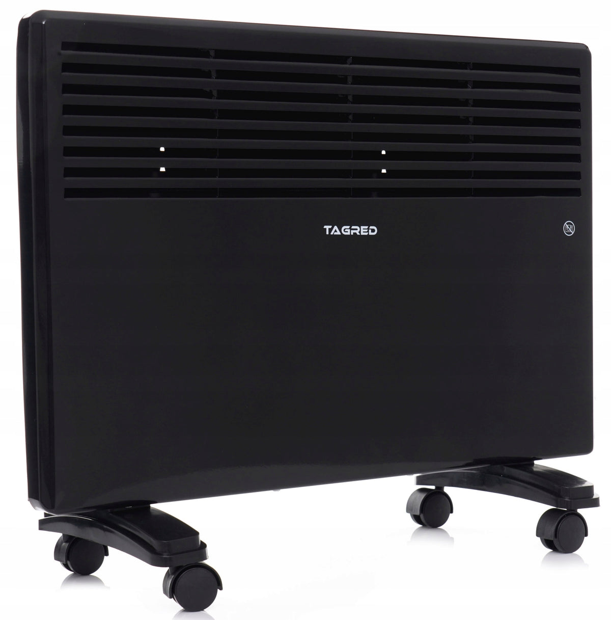 Electric Heater Aluminum Convector 1500W Wall Mounted 2in1 black