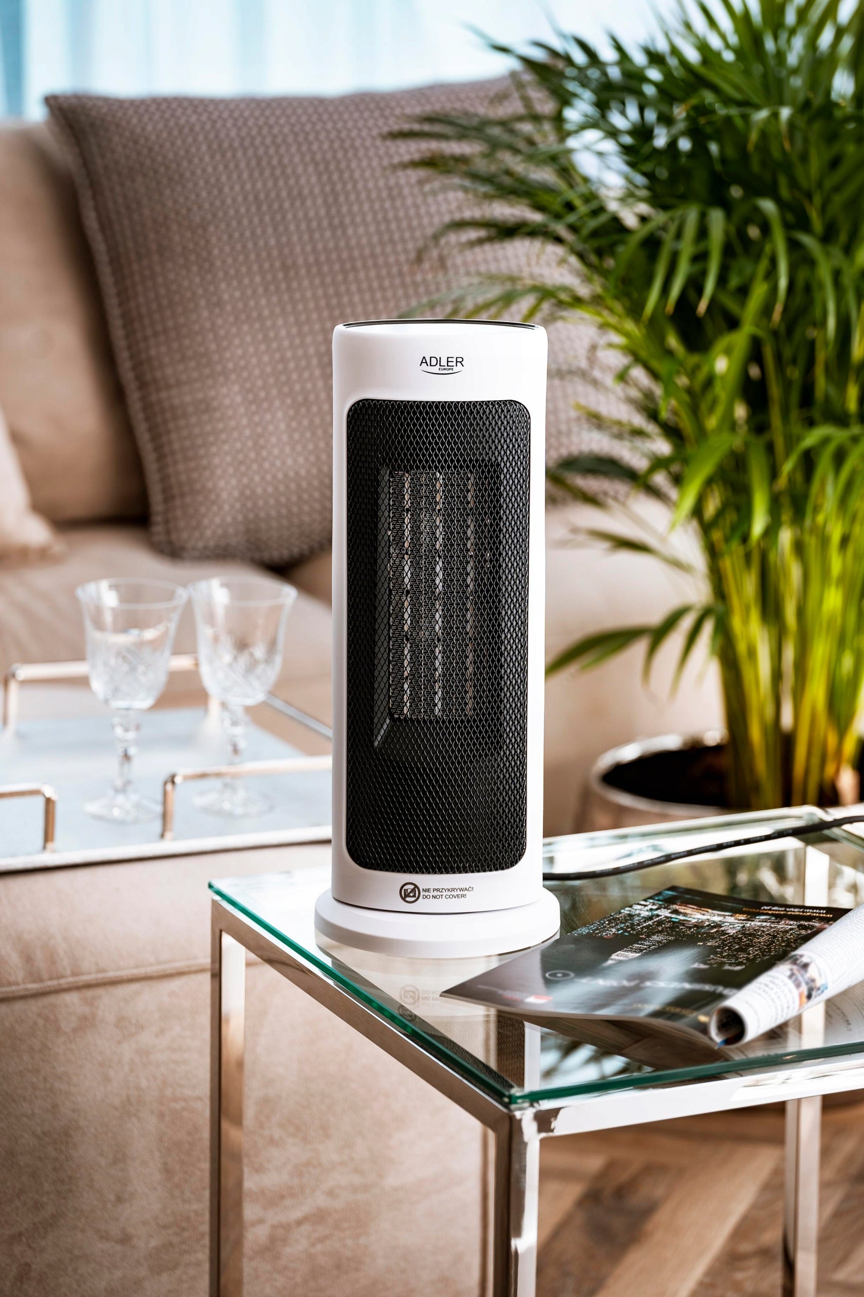Electric Heater Ceramic Farelka Adjustable Remote Control Fan 2000W Manufacturer code TERMOWENTYLATOR Ceramiczny Farelka 2000W 7738