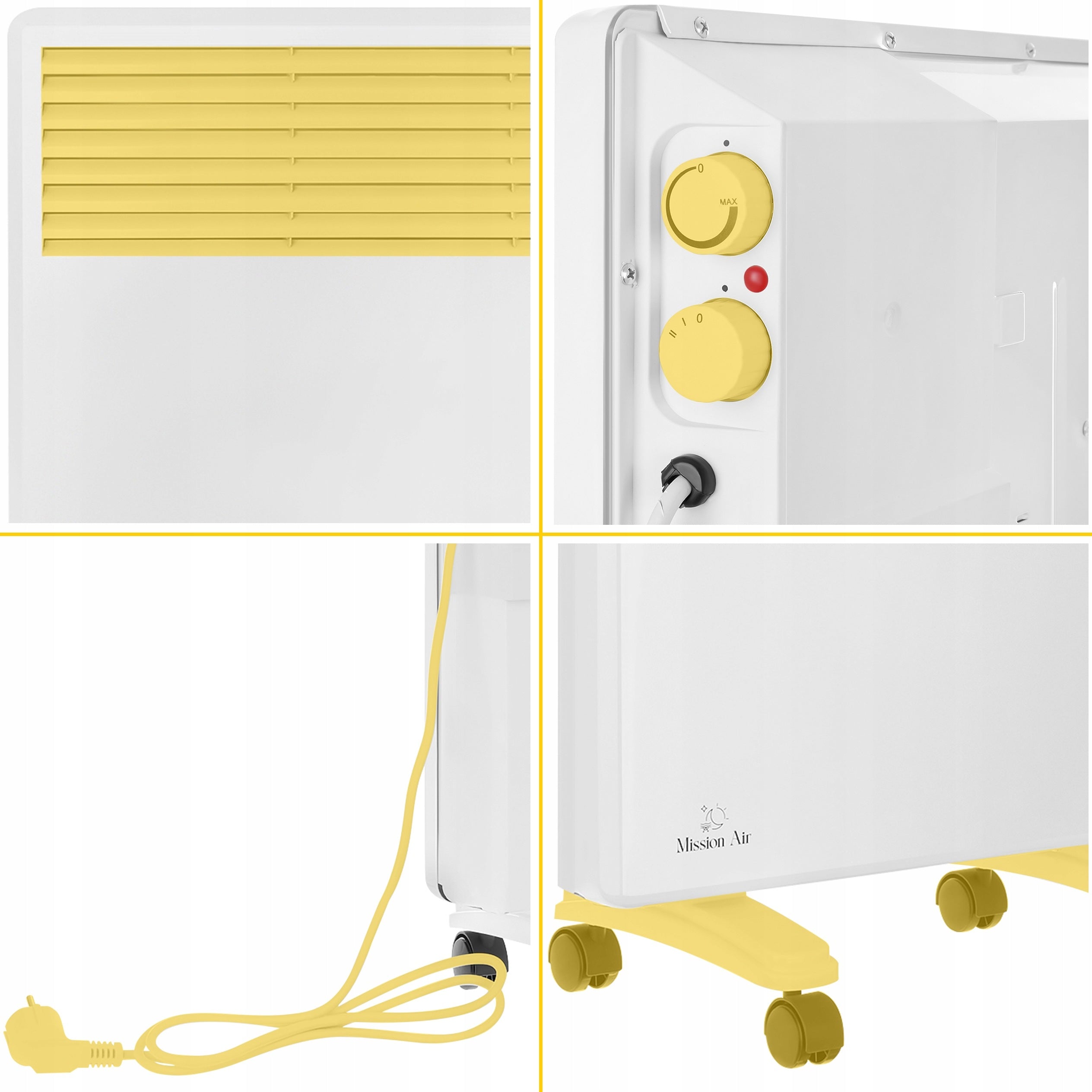 Electric Heater Convector Wall Thermostat ENERGY EFFICIENT 1500W Manufacturer code Elektryczny Energooszczędny Ścienny ECO