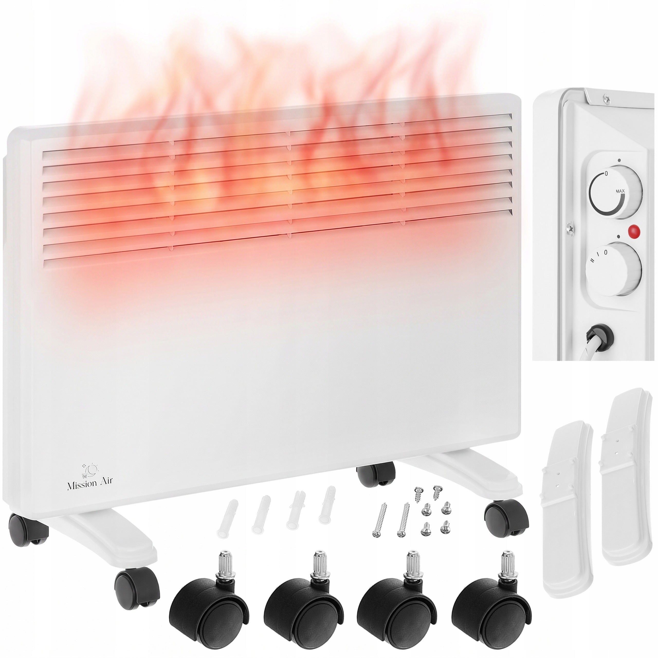 Electric Heater Convector Wall Thermostat ENERGY EFFICIENT 1500W