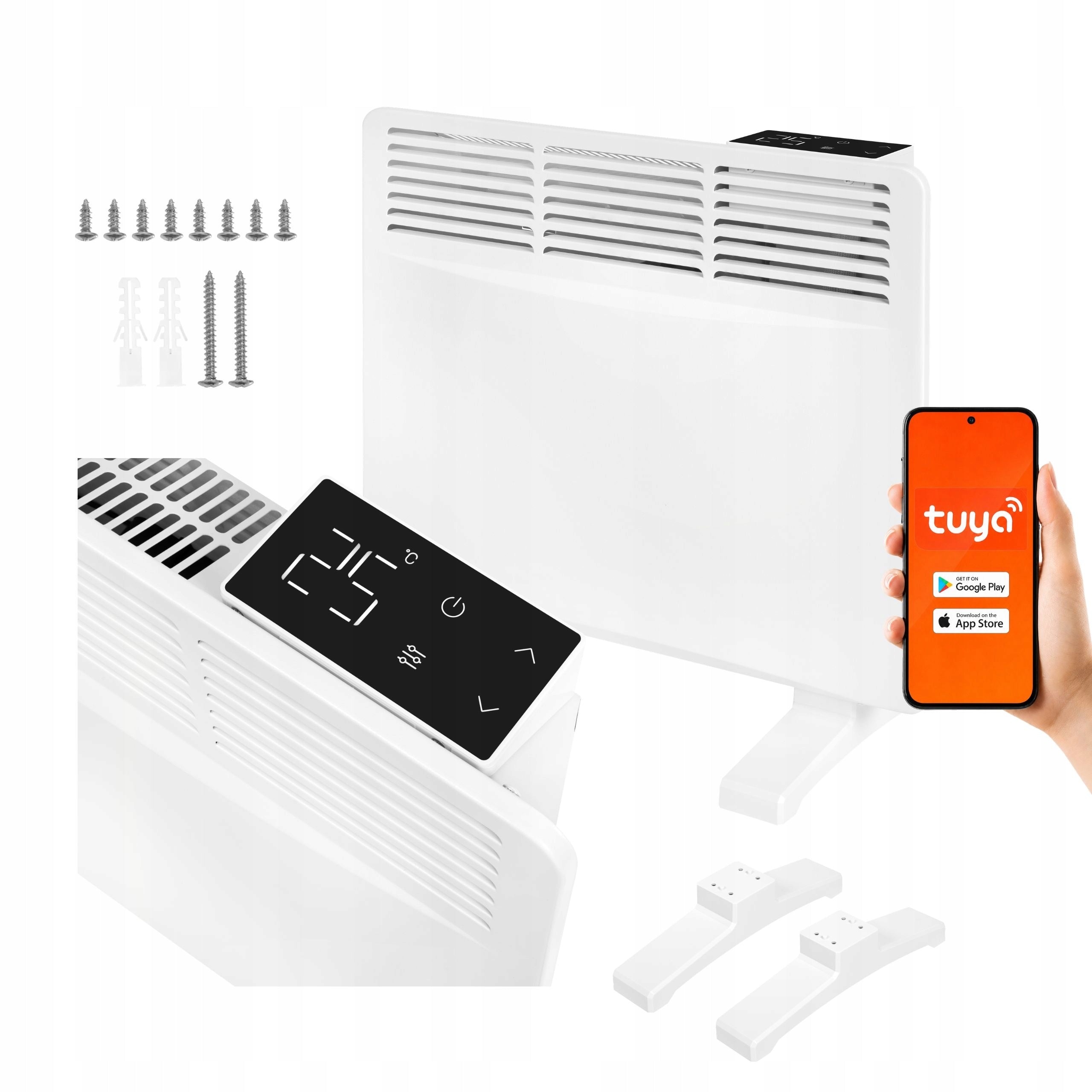 Electric Heater Energy Efficient Convector Portable Wifi 1000W NUO+