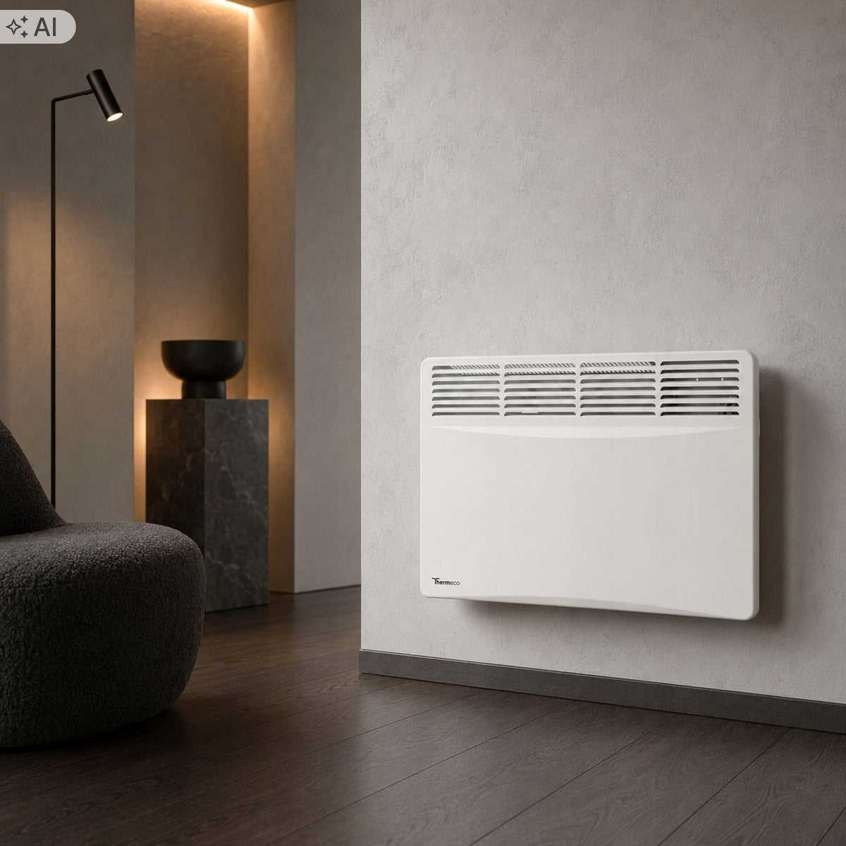 Electric Heater Energy Efficient Convector Portable Wifi 1500W NUO+ Manufacturer code Grzejnik ścienny łazienkowy Thermeco NUO+ 15