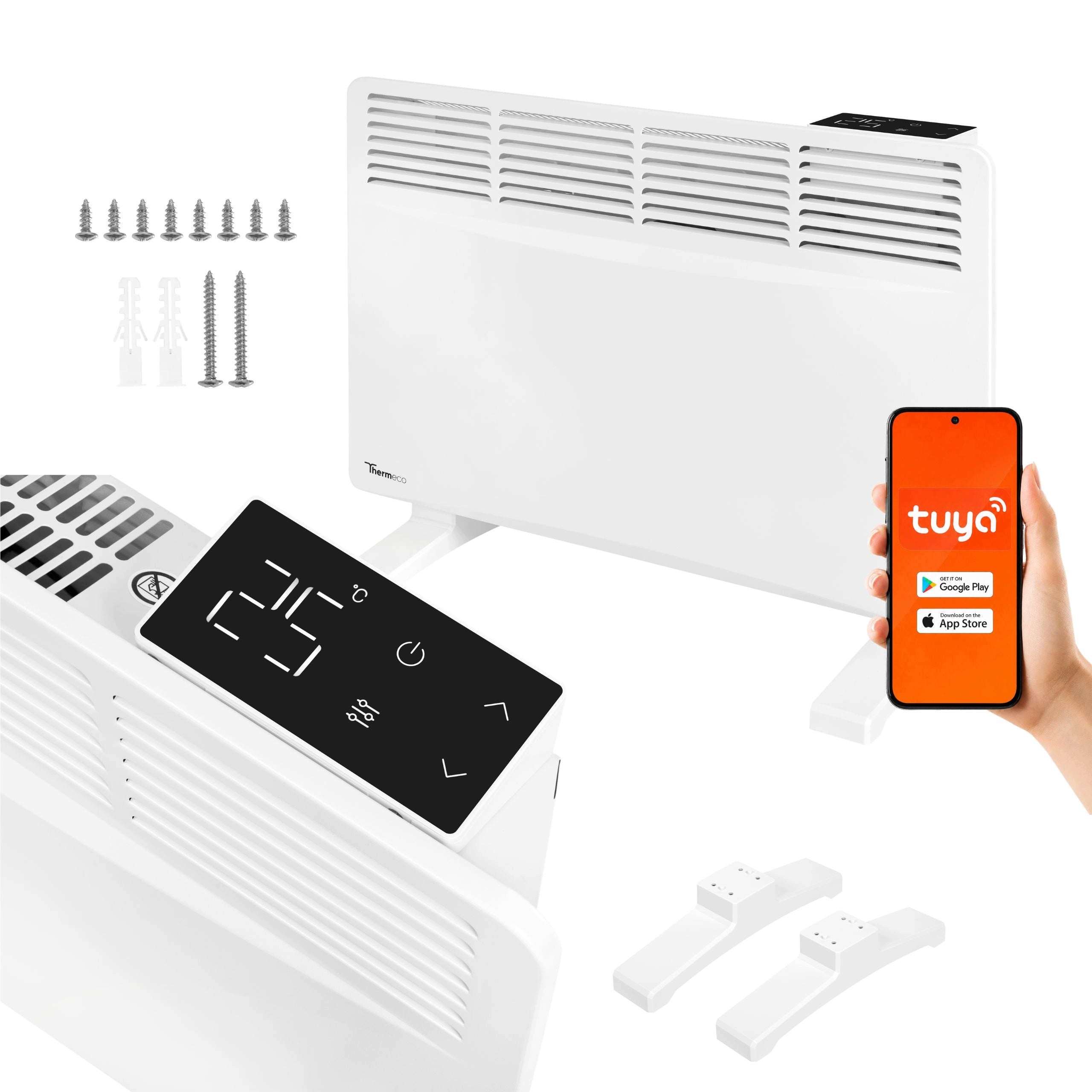 Electric Heater Energy Efficient Convector Portable Wifi 1500W NUO+