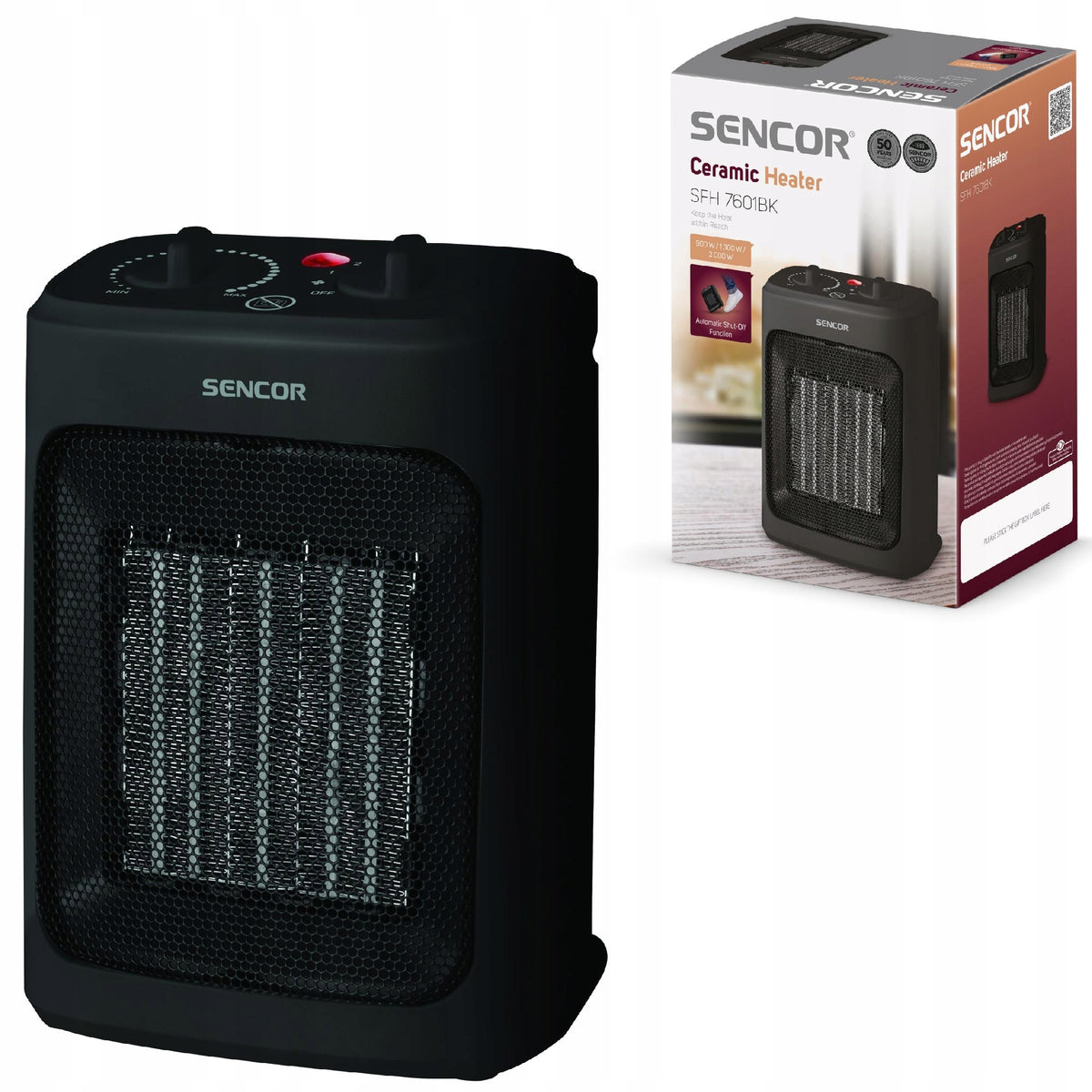 Electric Heater Sencor SFH 7601BK 15m2 2000W