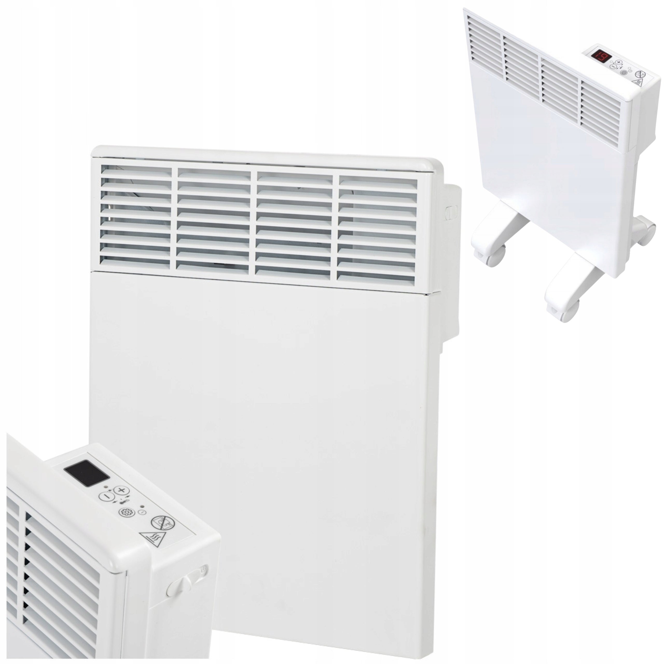 Electric Heater Thermostat Wall Programmer Portable White 1000W