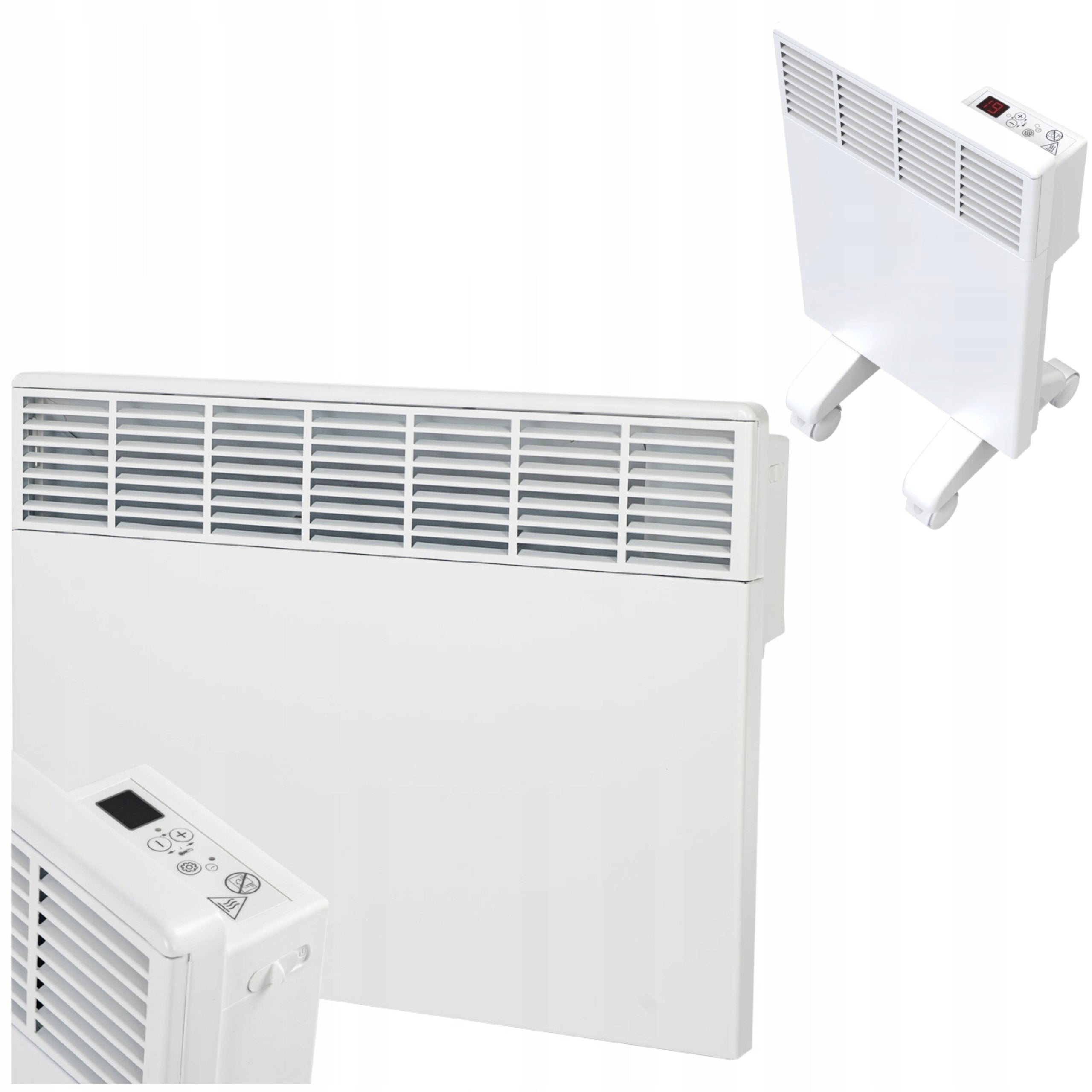 Electric Heater Thermostat Wall Programmer Portable White 1500W