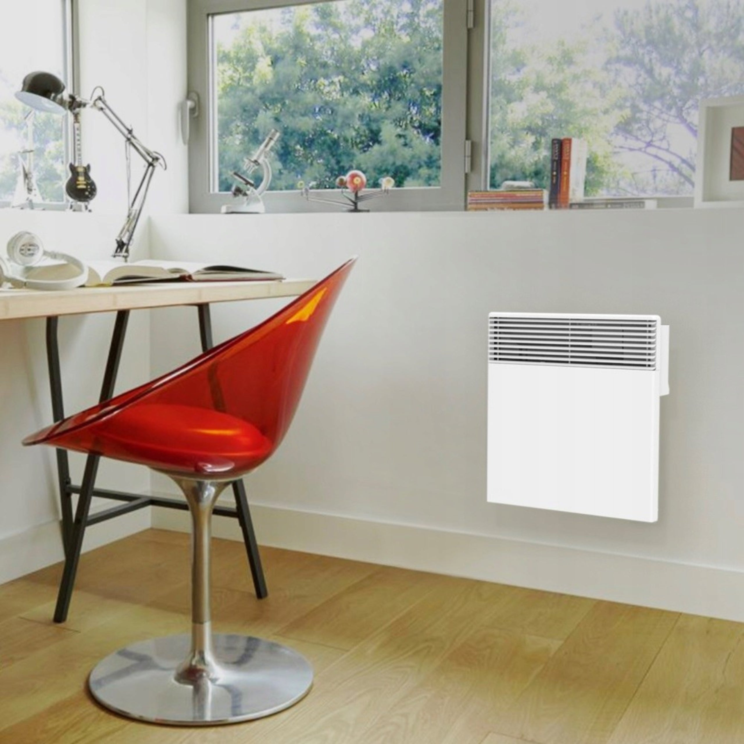 Electric Heater Thermostat Wall Programmer Solid WiFi 2500W White Packaging status original