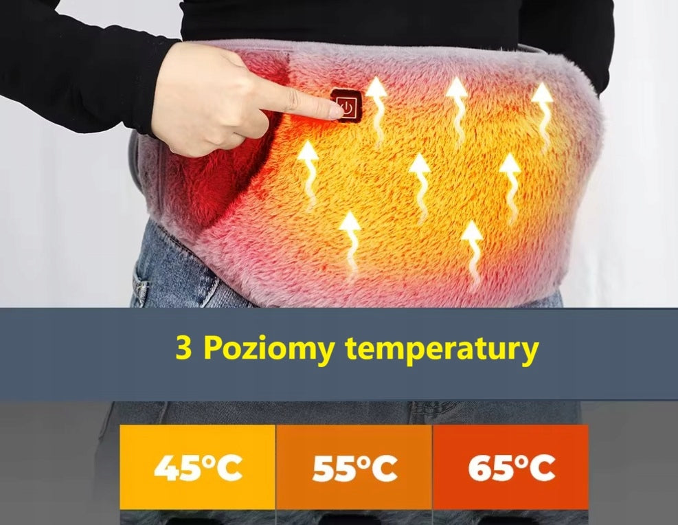 Electric Heating Belt Belly Back 3 Temperature Levels 65 Degree Ski