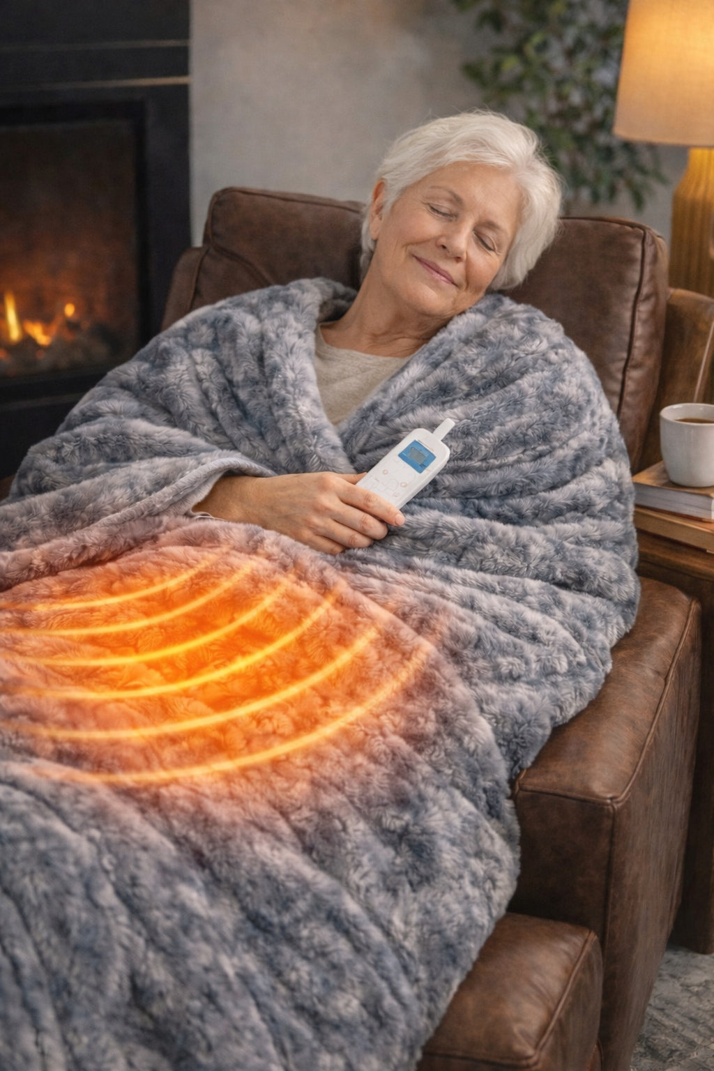 Electric Heating Blanket 180x160 cm Soft Remote Control Timer Adjustable Manufacturer code Camry SmartHeat 7418