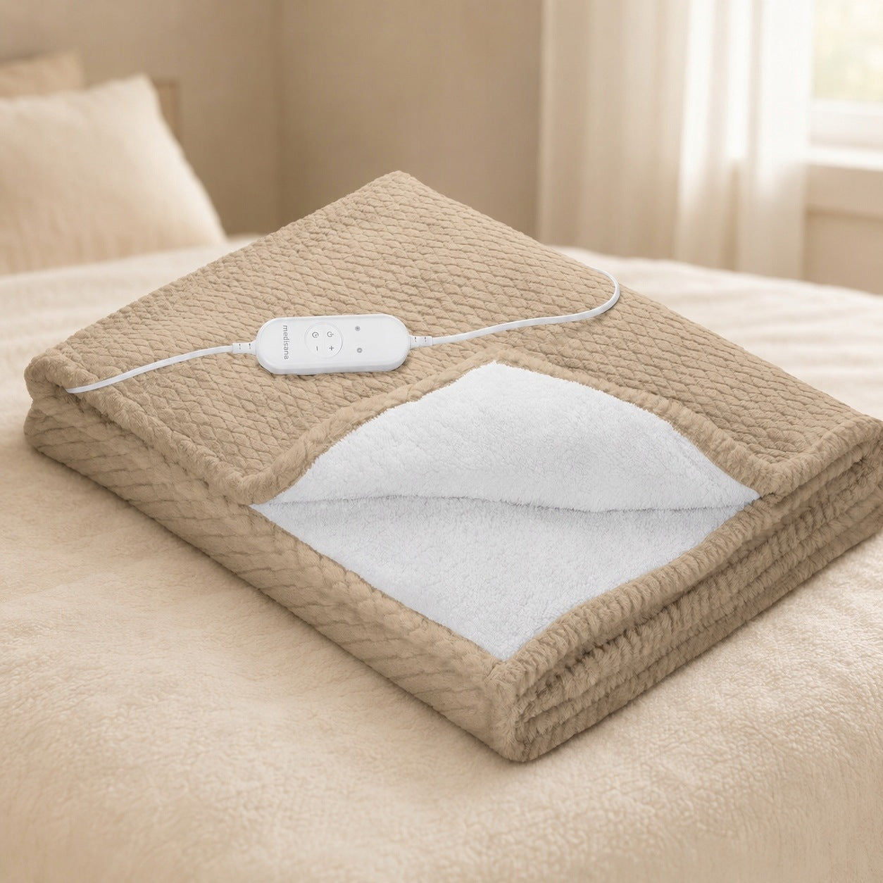 Electric Heating Blanket Color Cloud Cream Beige Medisana HB 419 Beige Medical device no