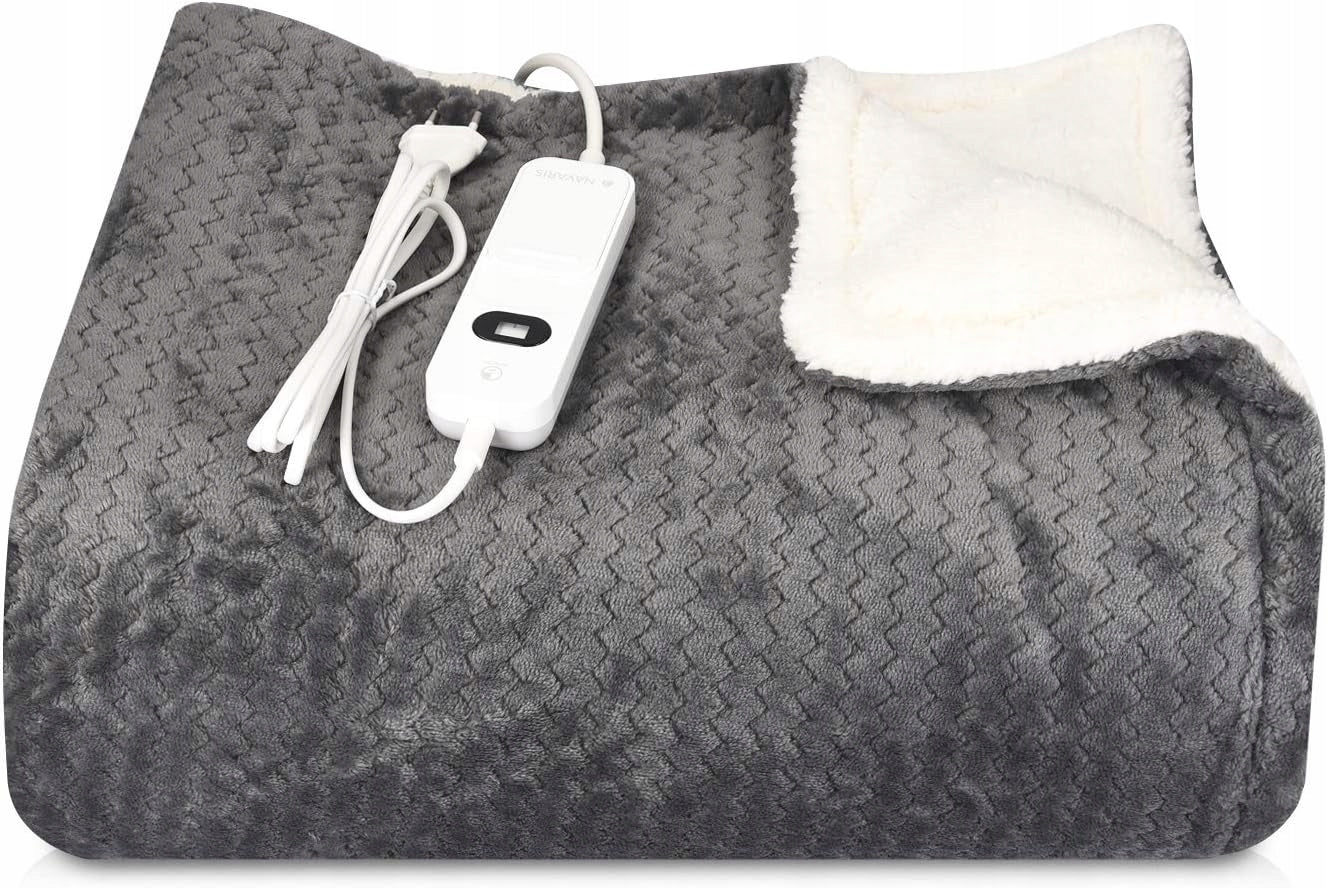 Electric Heating Blanket Navaris Fleece 180x130