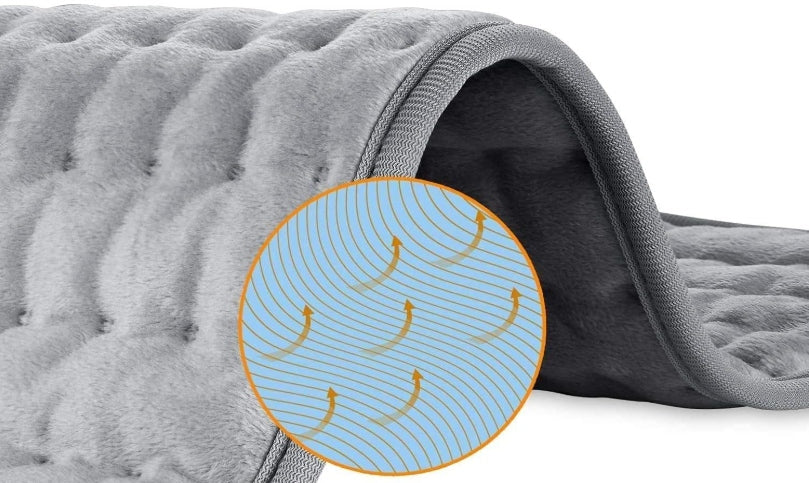 Electric Heating Pad 90x60cm Therapeutic Grey