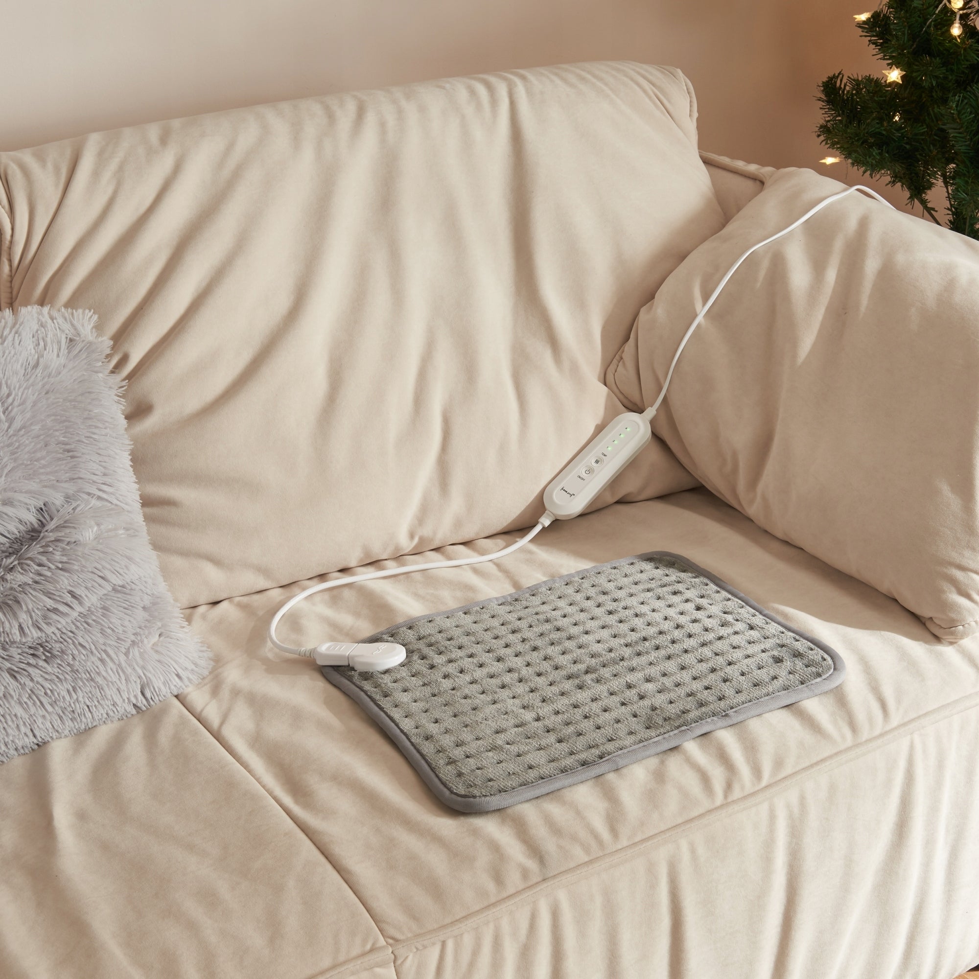 Electric Heating Pad Bella 80W 40x30cm Grey Color gray