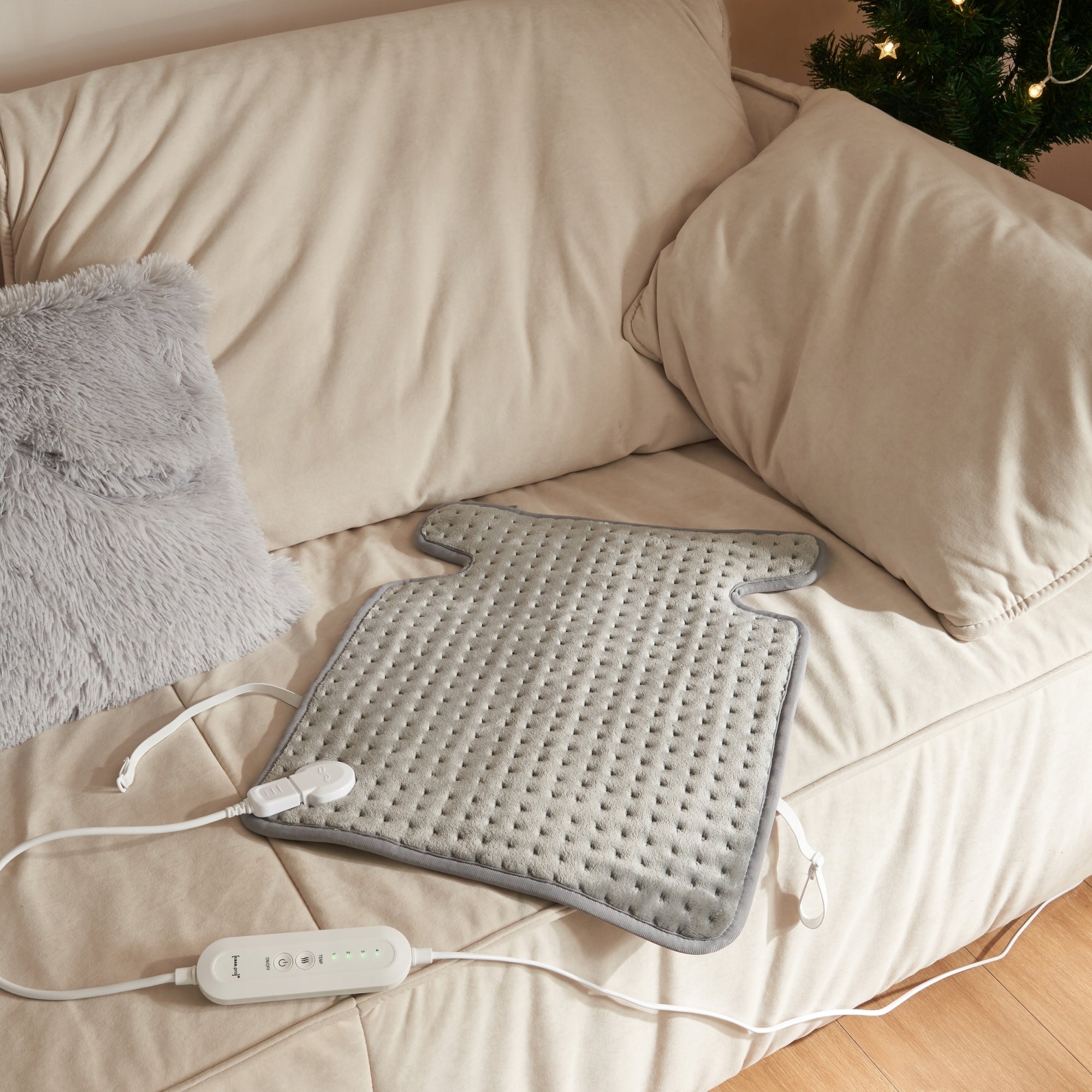 Electric Heating Pad Calvera 80W 50x40cm Grey Color gray