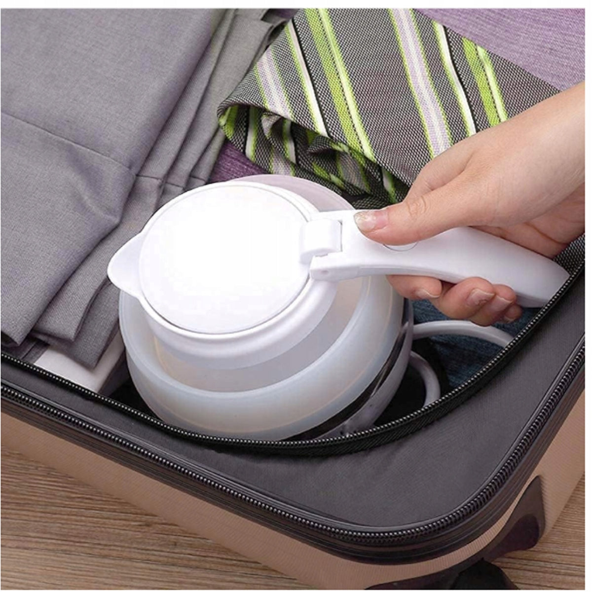 Electric Hiking Kettle 0,6L 600W Folding Travel Small Flat Capacity 0.6 l