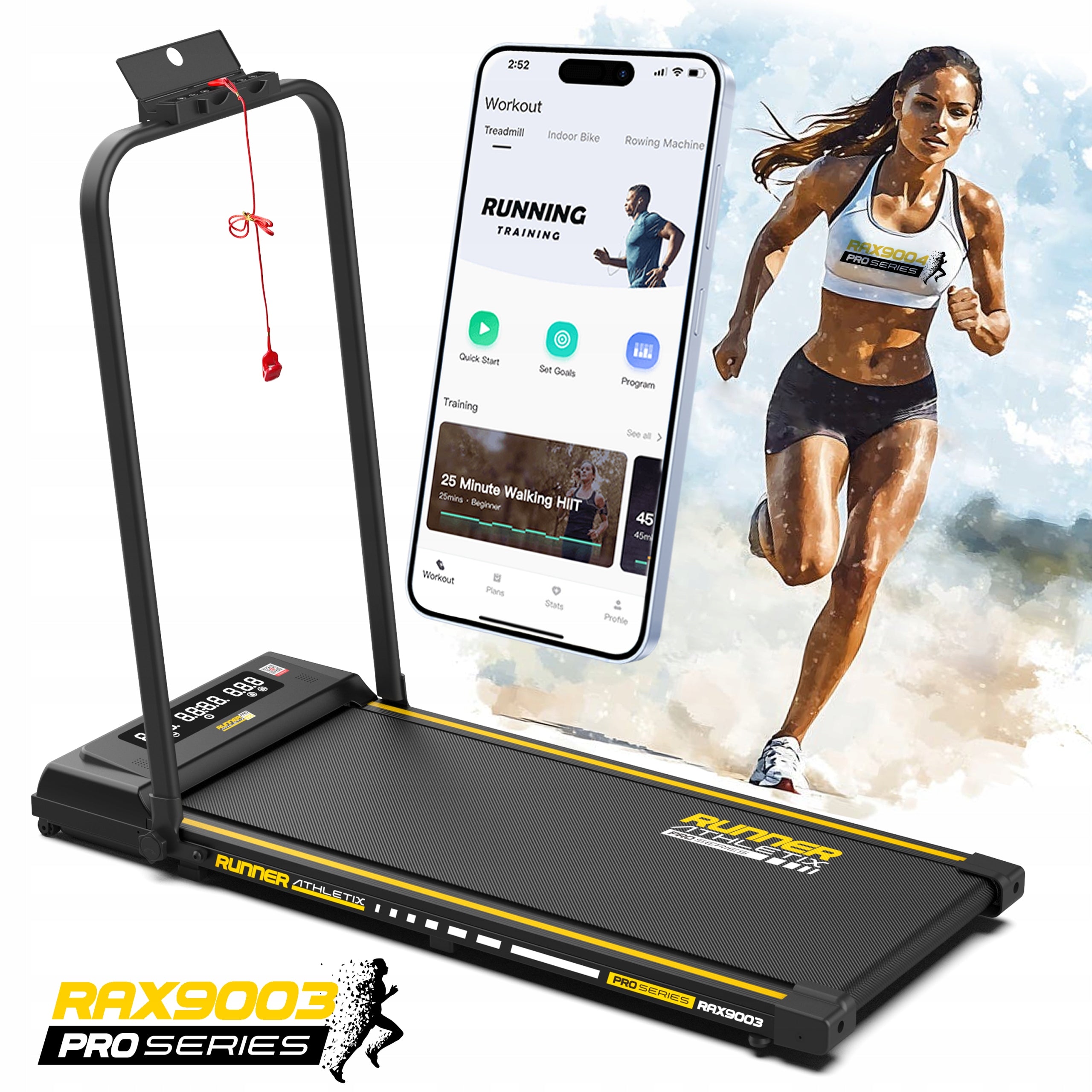 Electric Home Folding Treadmill Walkingpad Runner 12kmh b.silent RAX9003 Kind electric