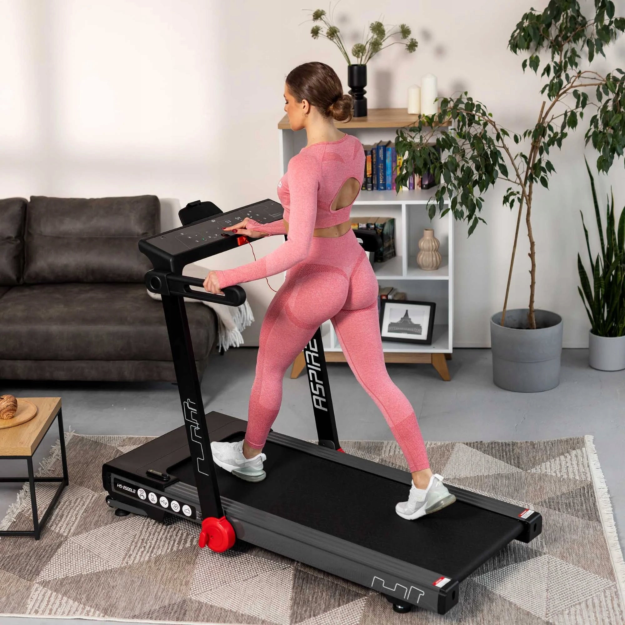 Electric Home Treadmill Folding Flat Angle Adjustable 18km Kinomap Additional features Bluetooth keyboard shortcuts safety key transport wheels place for mobile phone/tablet foldable training programs tilt angle adjustment touch sensors headphone jack USB port mobile device compatibility display