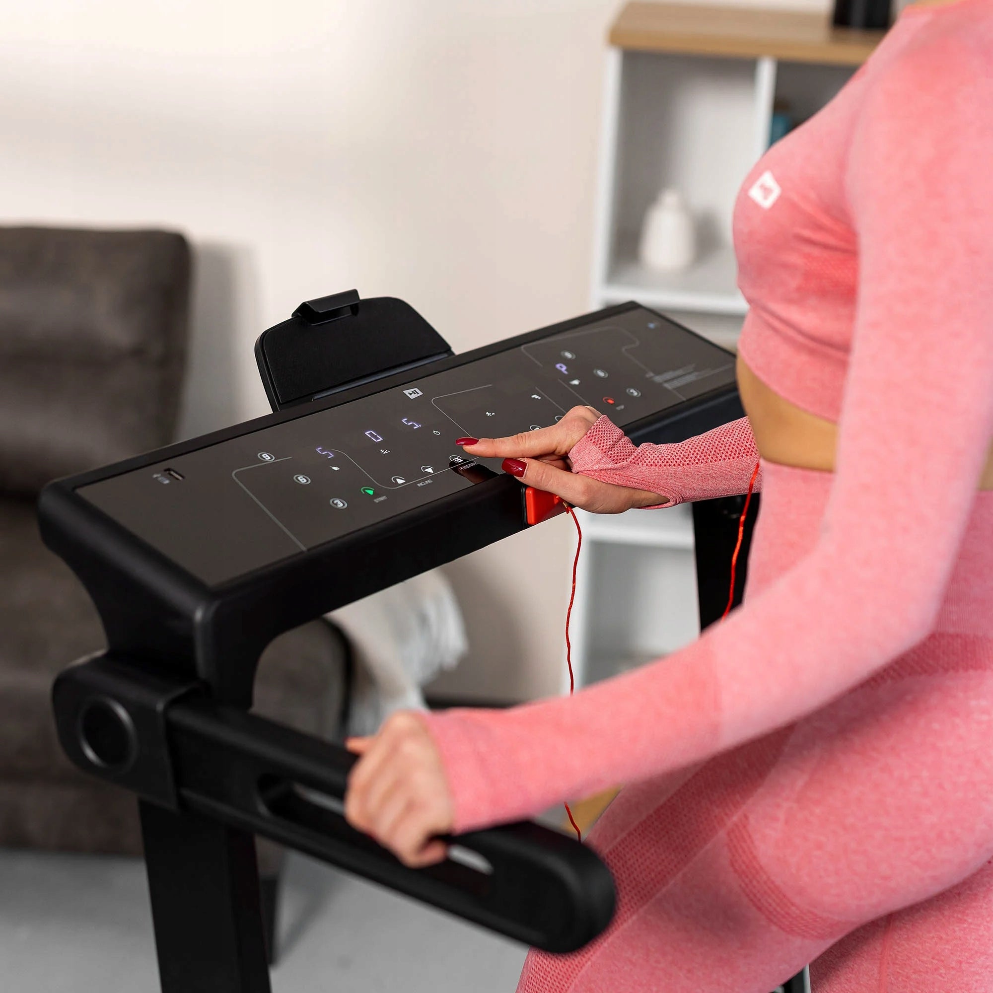 Electric Home Treadmill Folding Flat Angle Adjustable 18km Kinomap Model other