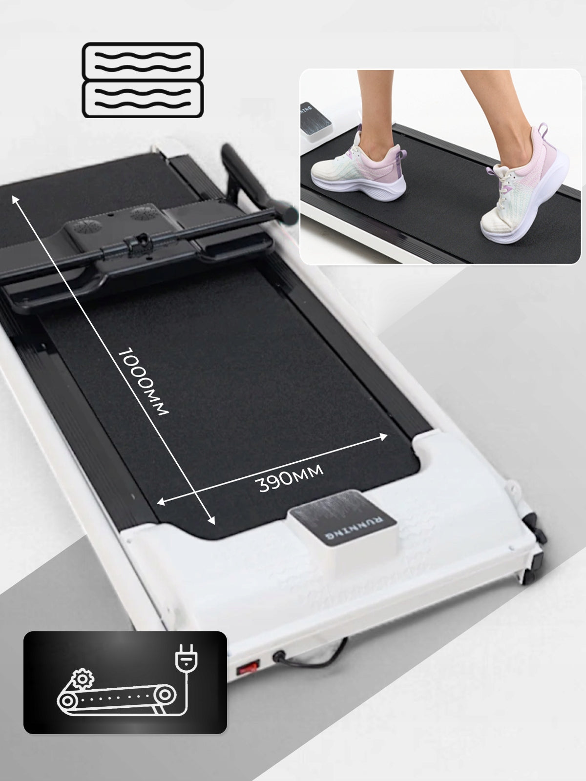 Electric Home Treadmill up to 110kg FOLDING 12km/h Model other
