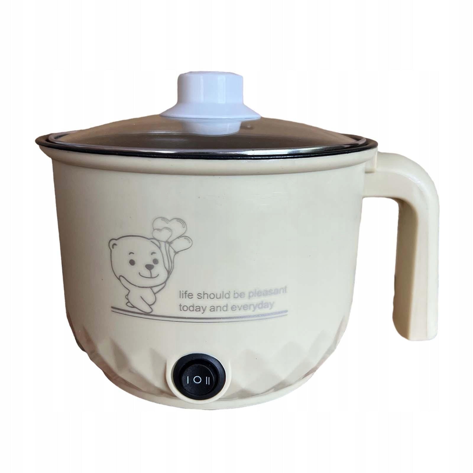 Electric Hot Pot, Small Rice Cooker, Household Portable Travel Khaki Brand no brand