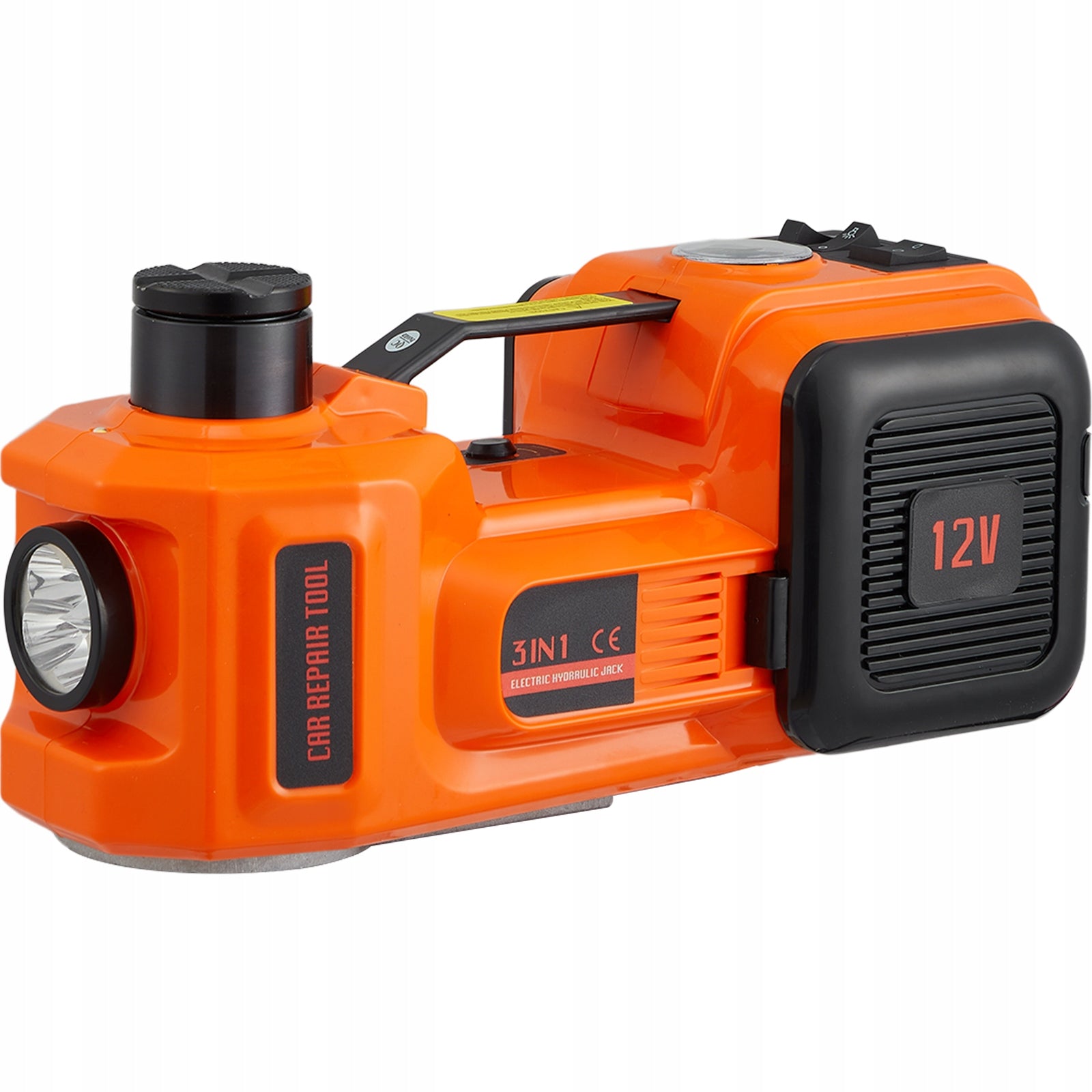 Electric Hydraulic Car Floor Jack 5 Ton 12V Built-in Tire Inflator Pump Brand no brand