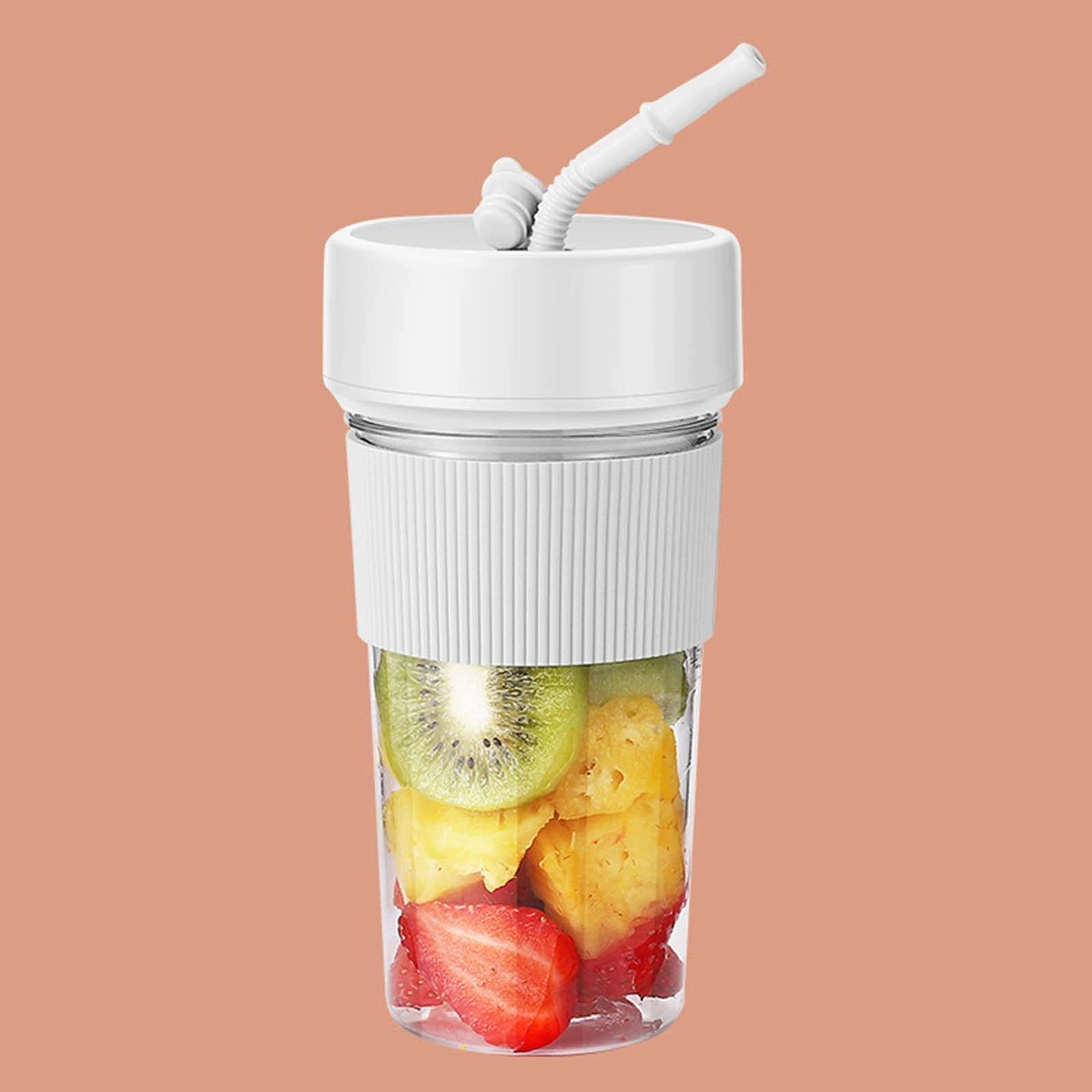 Electric Juicer Blender Cup Handheld for Shakes and Smoothies White Brand no brand