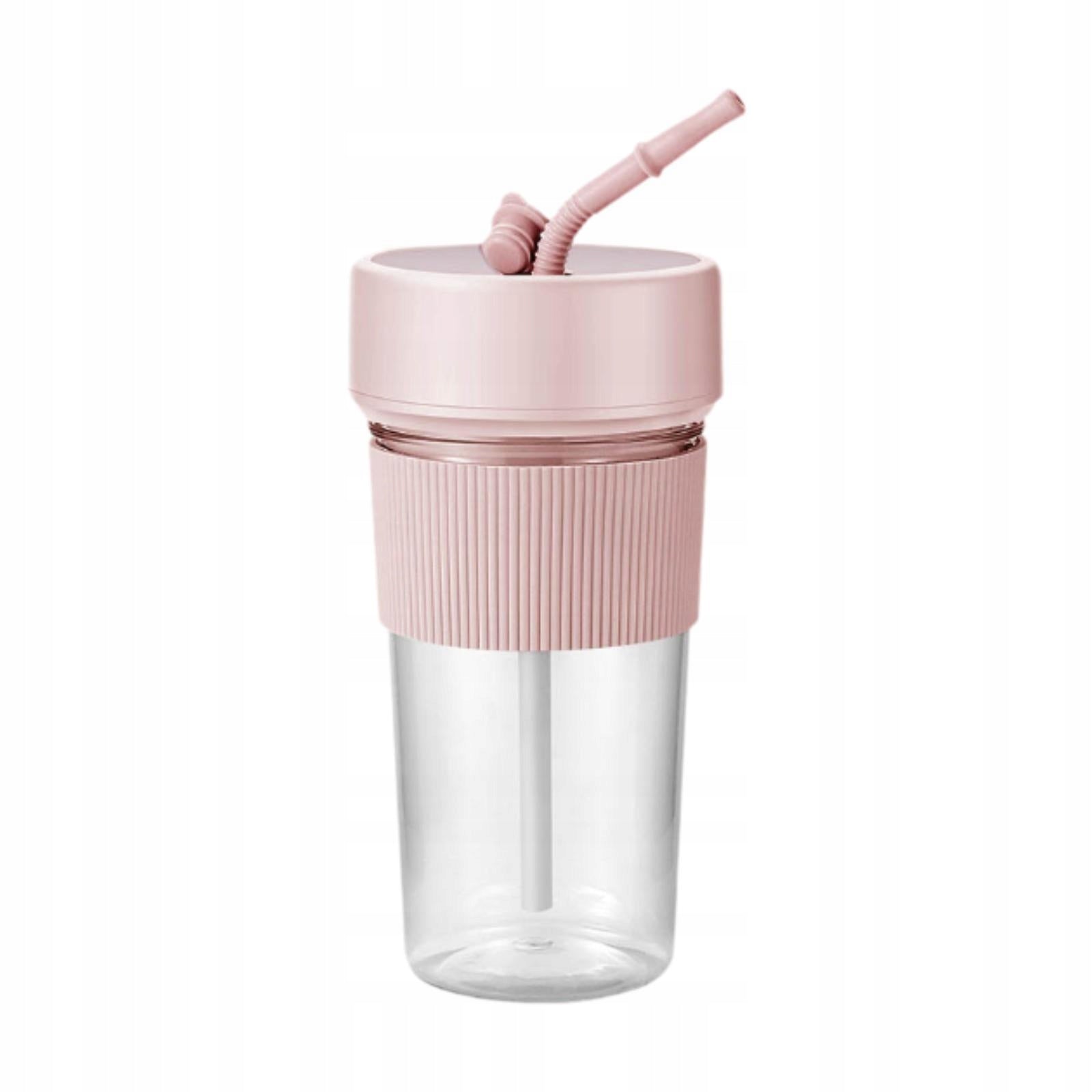Electric Juicer Blender Cup Rechargeable Easy Clean Handheld Juice Pink