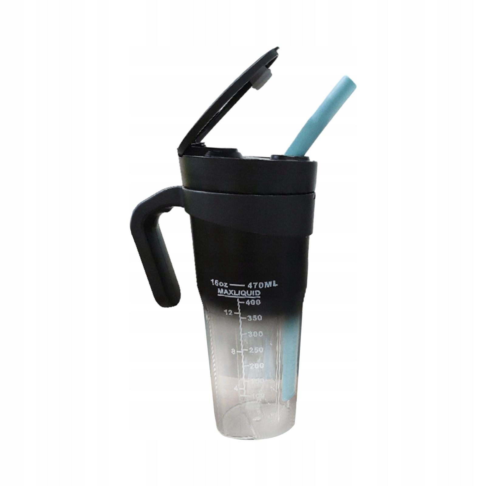 Electric Juicer Cup 470ml Small Fruit Mixing Machine USB Ice Blender Black Brand no brand