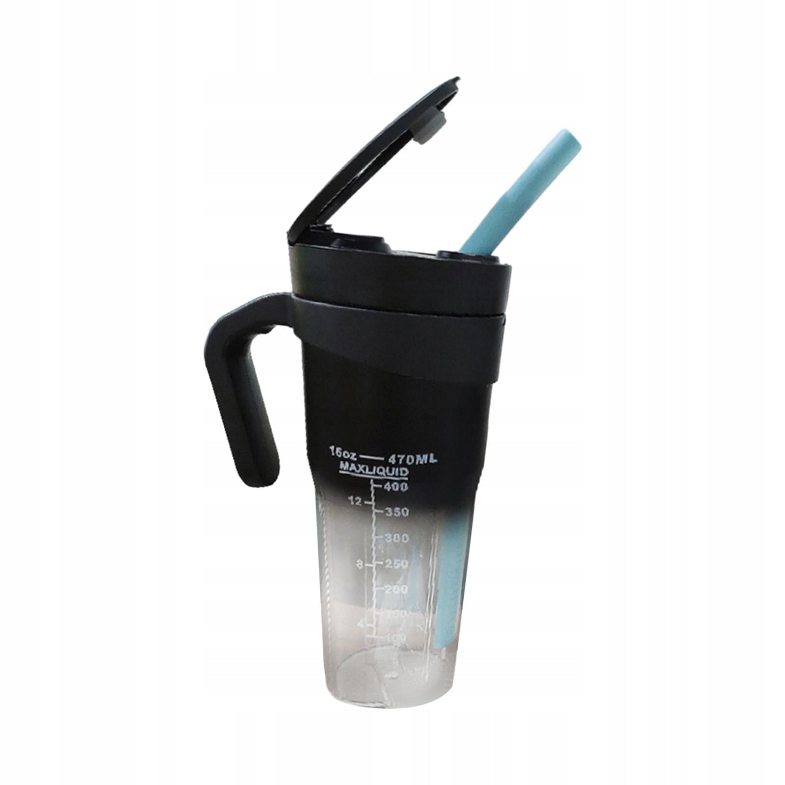 Electric Juicer Cup 470ml Small Fruit Mixing Machine USB Ice Blender Black