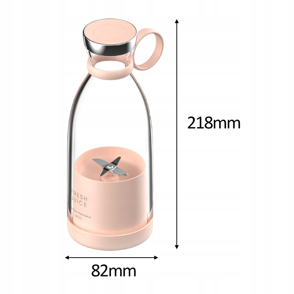 Electric Juicer Cup Small Juice Makers Handheld for Smoothies Easy Pink Packaging status original