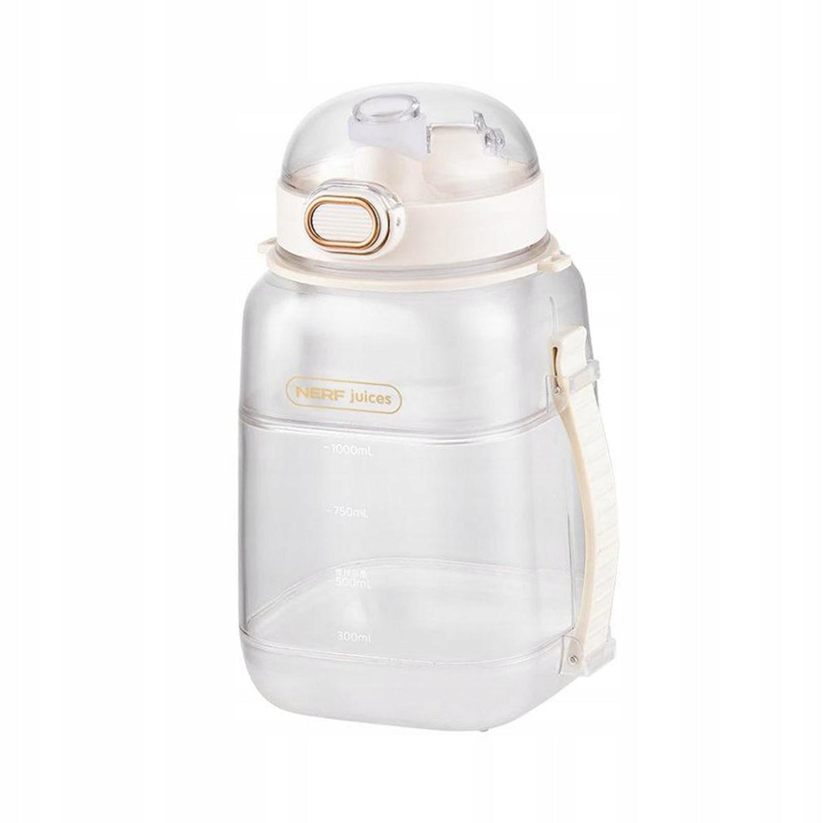 Electric Juicer Cup Sturdy Smoothie Bottle Multiuse 1L Juicing Bottle Dominant color white
