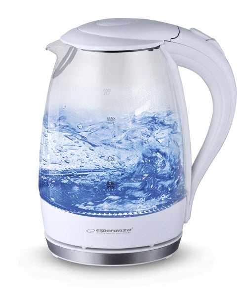 Electric Kettle 1,7L LED 2200W Wireless White Glass Filter EAN (GTIN) 9003898001501