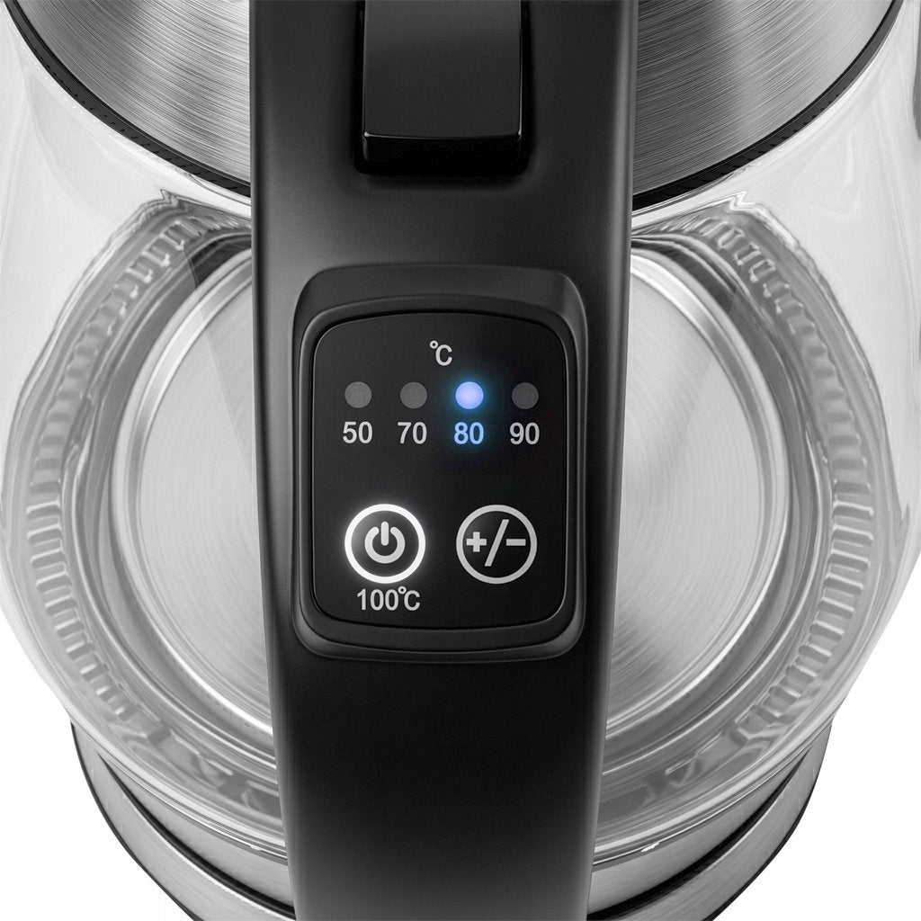 Electric Kettle Glass 1,7L BERGMANN 2200W with temperature control Power 2200 W