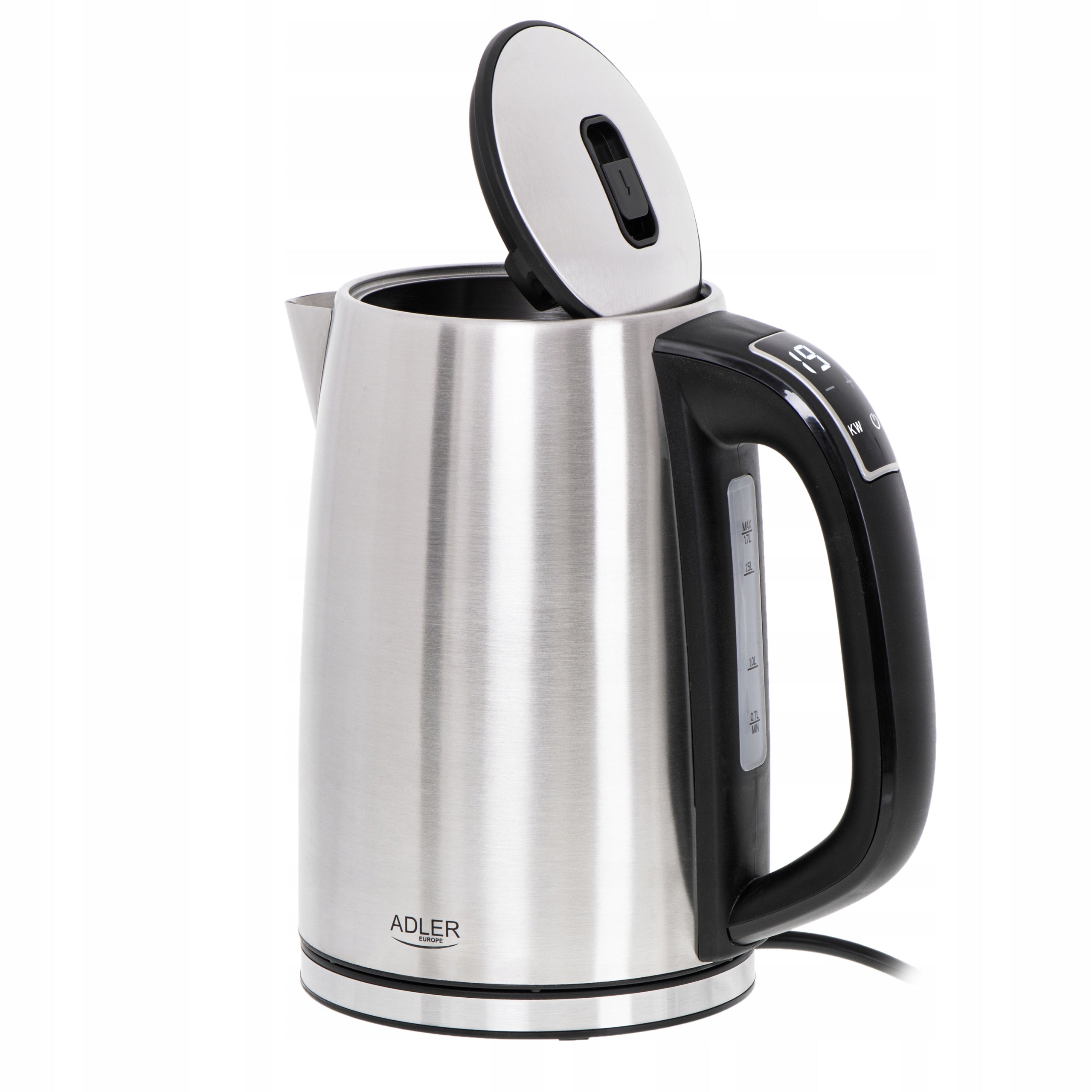Electric Kettle Metal Temperature Control Powerful LCD 1,7 L 2200W Capacity 1.7 l
