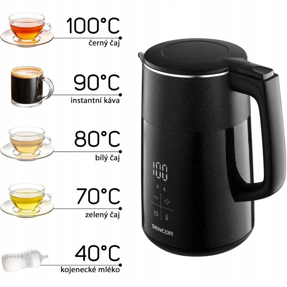 Electric Kettle Sencor SWK 0610BK Black STRONG Power 2200 W
