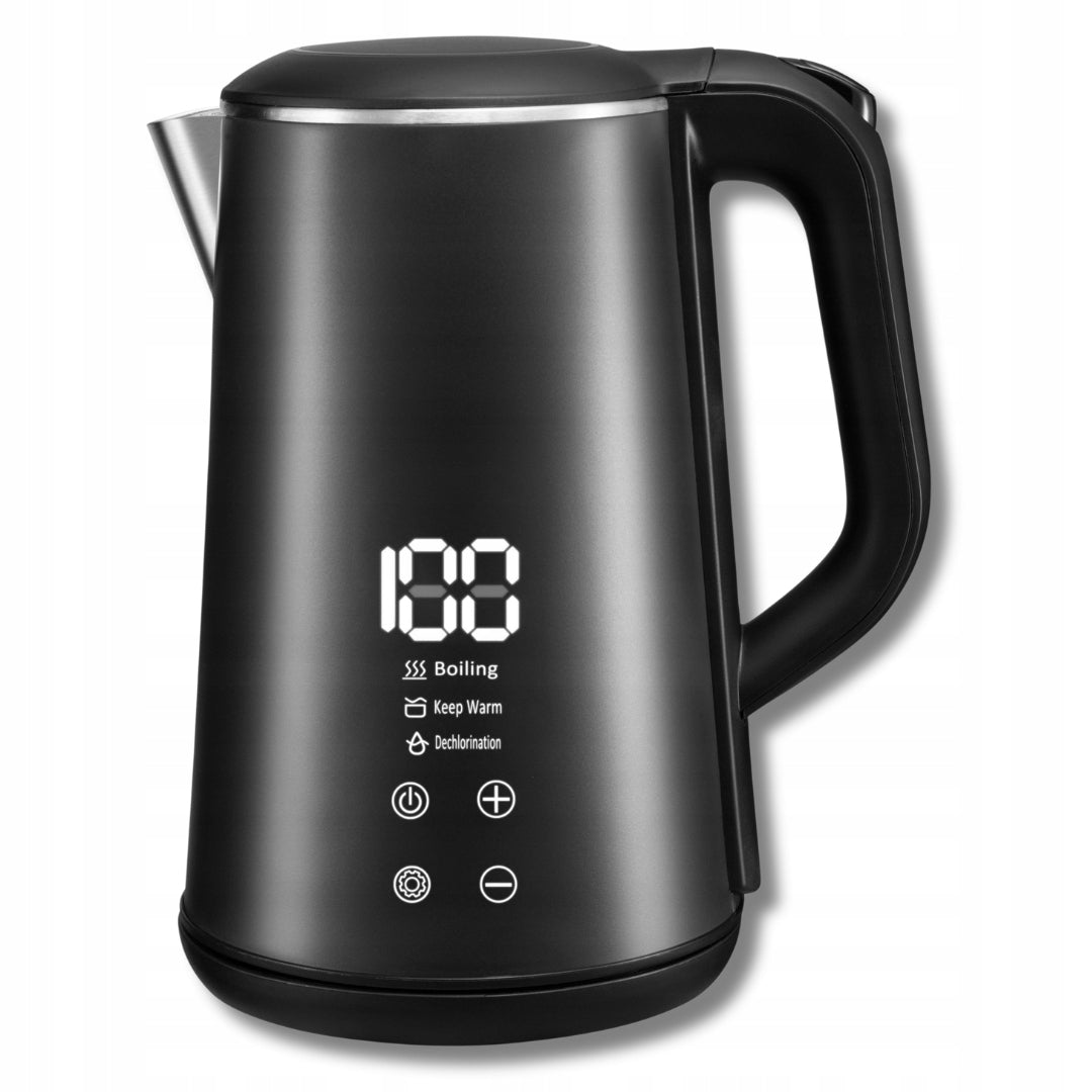 Electric Kettle Wireless 1,6 L Adjustable Dechlorination |LED|Black