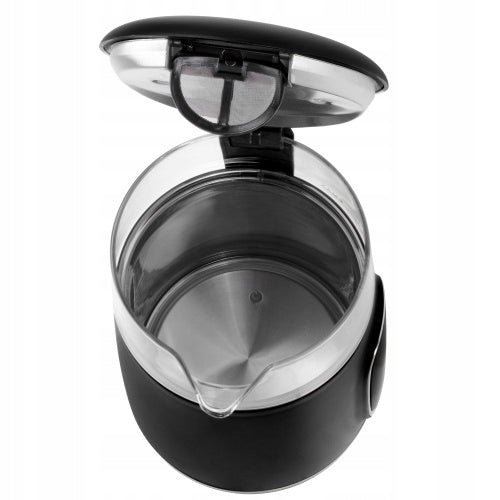 Electric Kettle Wireless Black Adjustable Temperature LED Glass Brand ADLER