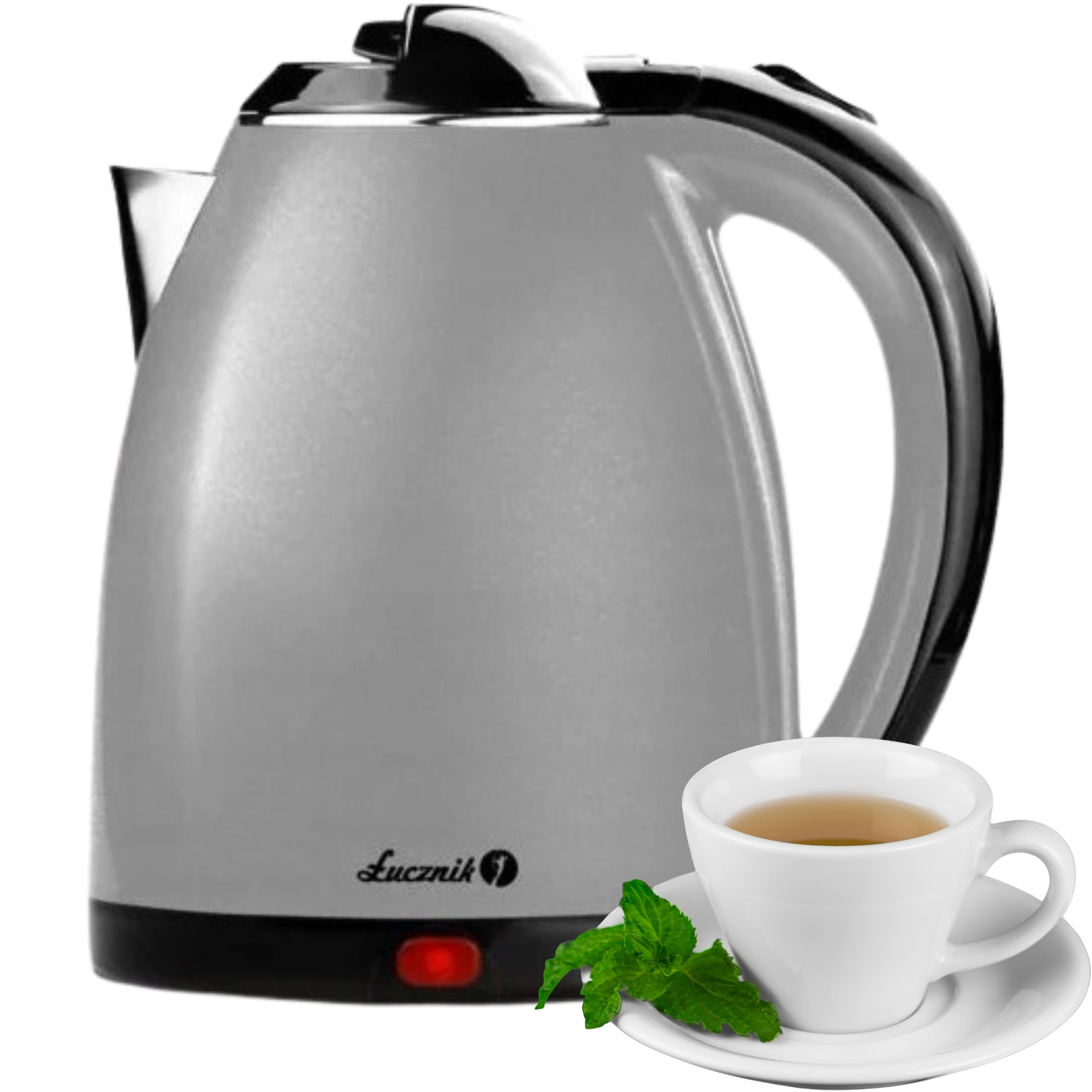 Electric Kettle Wireless Silent Stainless Steel ŁUCZNIK 1,8L 1800W Model WK 180 PLUS