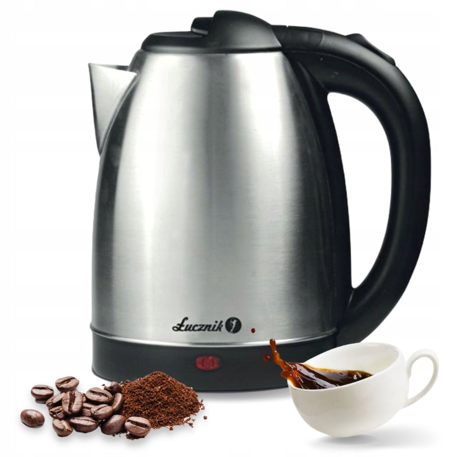 Electric Kettle Łucznik 1800W 1,8L Steel Rotating Base Inox Capacity 1.8 l