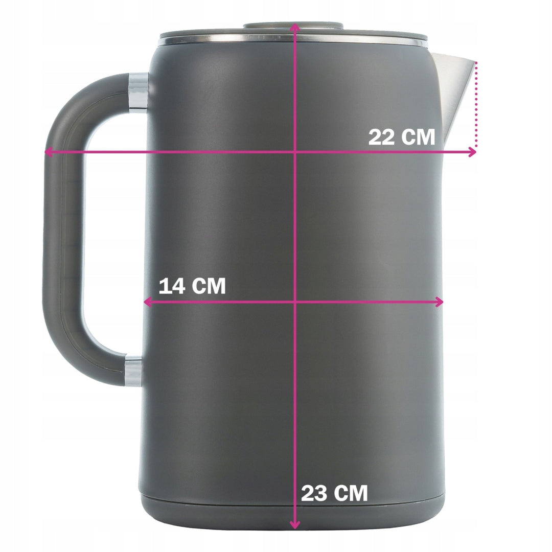 Electric Kettle with Touch Display 1,7L Adjustable 5 Levels Capacity 1.7 l