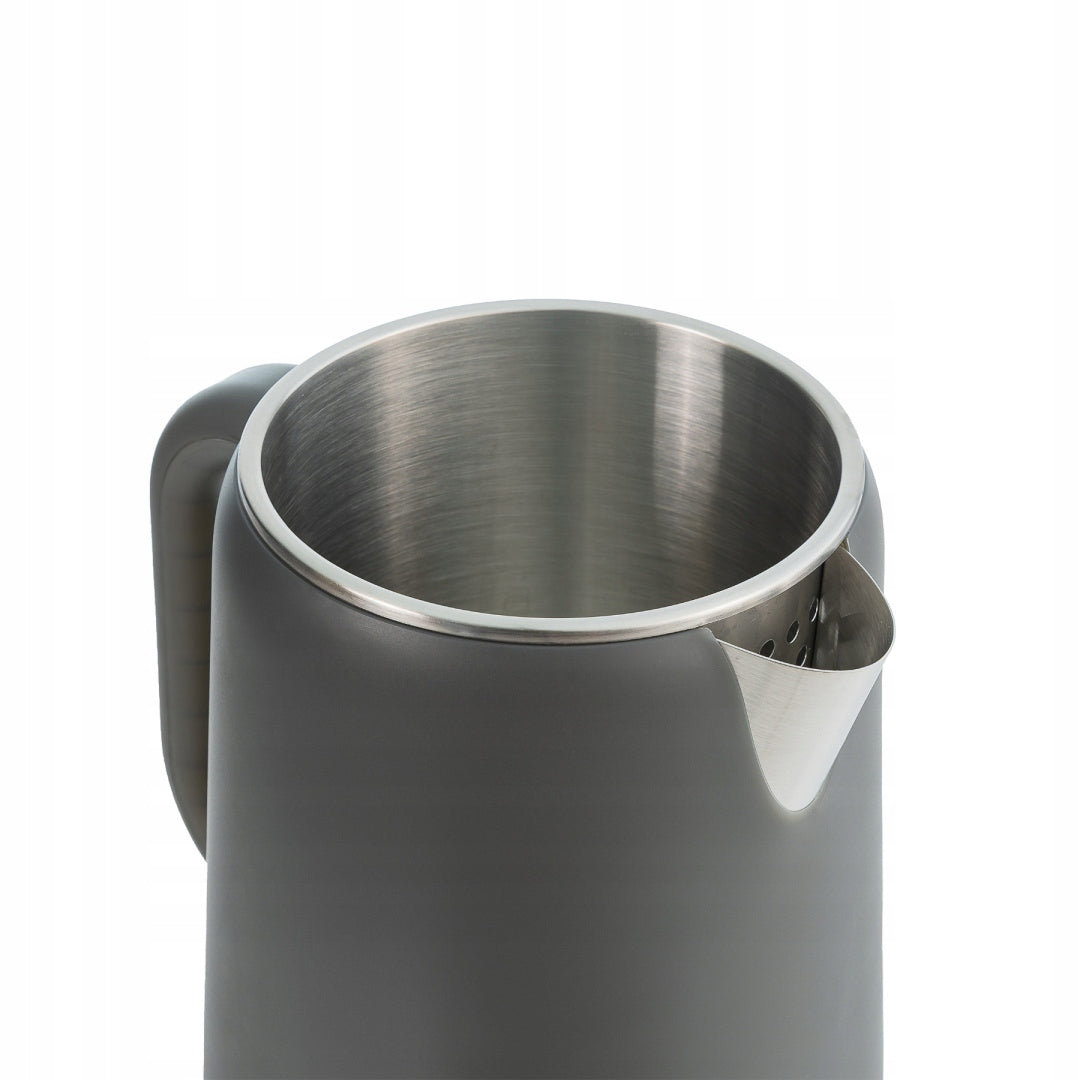 Electric Kettle with Touch Display 1,7L Adjustable 5 Levels Dominant color gray