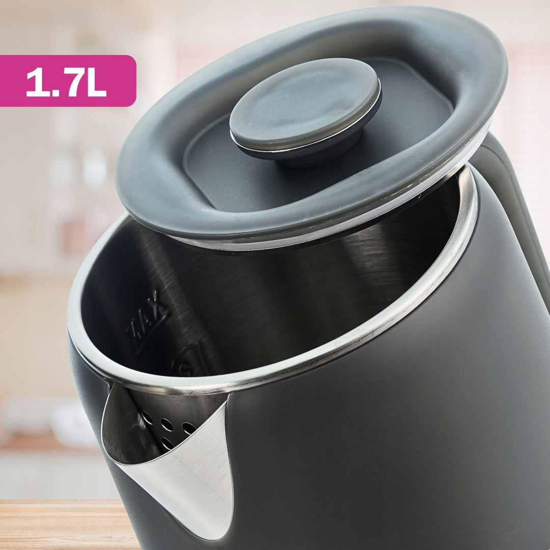 Electric Kettle with Touch Display 1,7L Adjustable 5 Levels Model Pro Hot Grey
