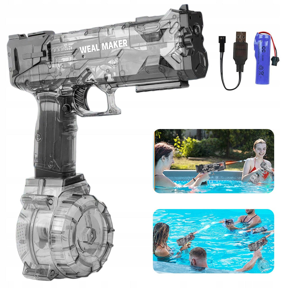Electric LED Water Gun Automatic Water Blaster 1200mAh