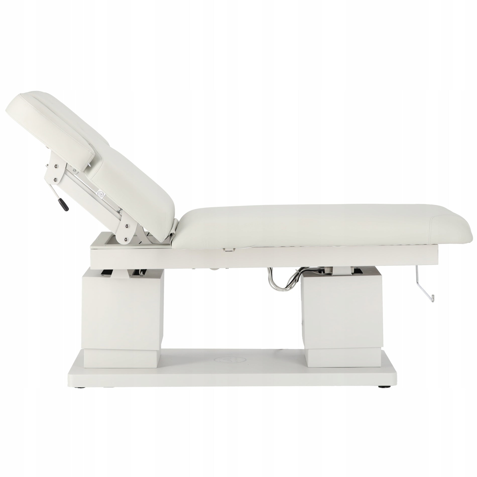 Electric Massage Bed Heated Cosmetic For Rehabilitation White Kind stationary table