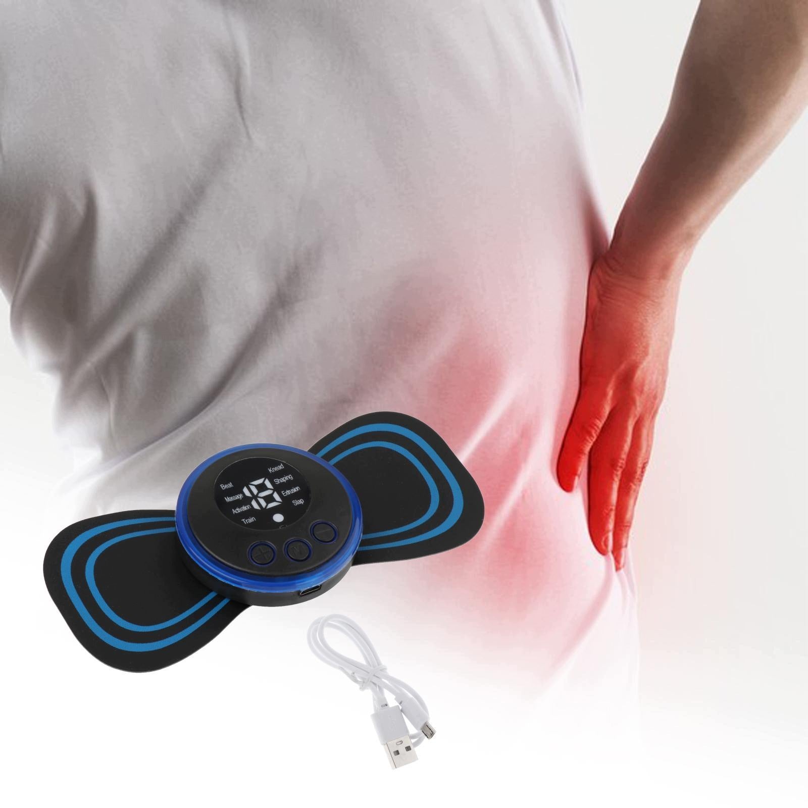 Electric Massage Patch Relieve Fatigue Full Body Massage 8 Modes 19 USB