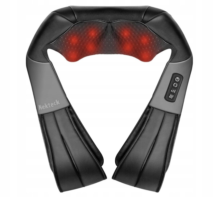 Electric Massager for Neck and Shoulders with Heating Function – Black Manufacturer code Masażer Elektryczny do Szyi i Barków
