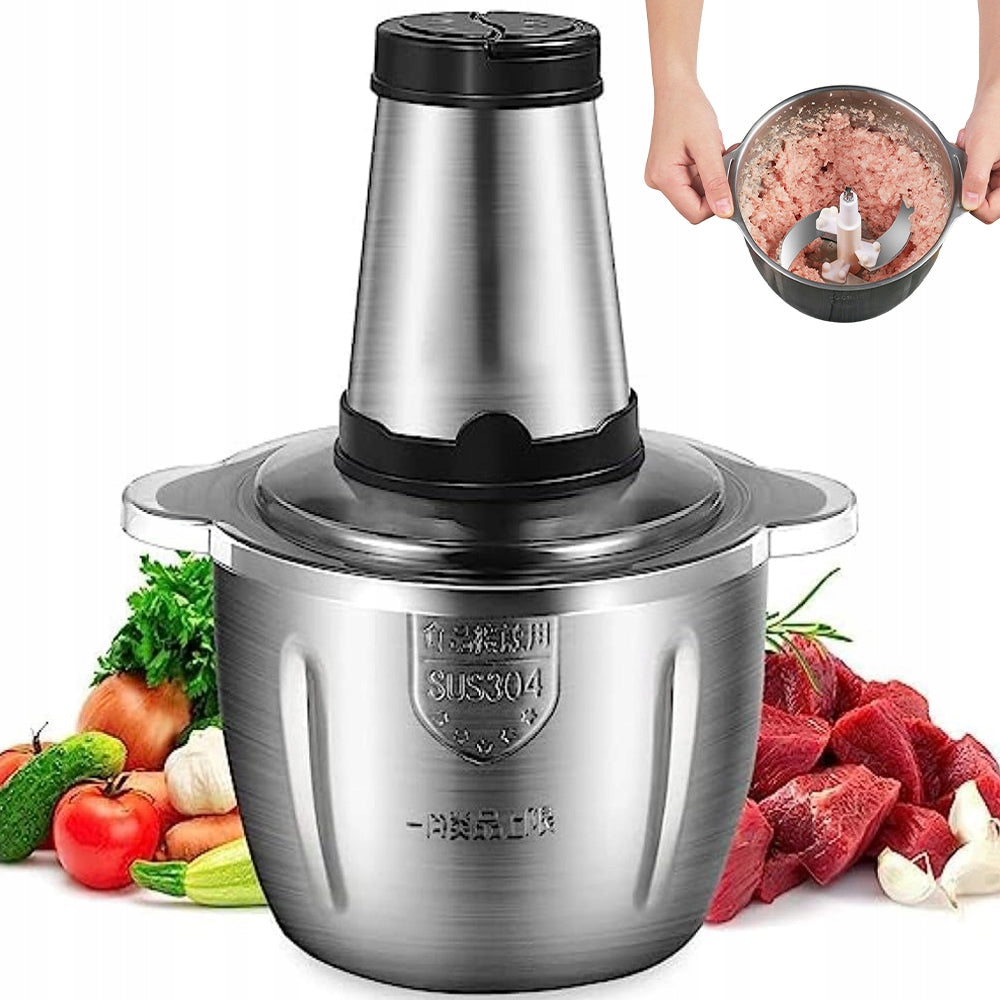 Electric Meat Shredder 2L with Container and Blade S 4D Steel Packaging status original