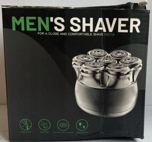 Electric Men's Shaver 7 Heads Waterproof USB Defect Carton