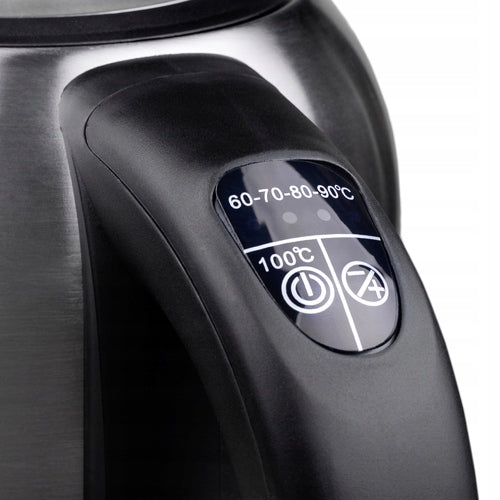 Electric Metal Kettle 1,7 L Various Functions Adjustable Temp LED Camry Model CR 1253